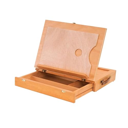 Skizzenbox, Holz-Staffelei-Box mit Griff, Desktop-Skizzenbox for Zeichnen, Skizzieren Skizzenbox, Holz-Staffelei-Box mit Griff, Desktop-Skizzenbox for Zeichnen, Skizzieren von GIYXHU