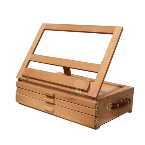 Skizzenbox, tragbar, 3-lagige Schublade, verstellbare Tischstaffelei, for Kunstanfänger Skizzenbox, tragbar, 3-lagige Schublade, verstellbare Tischstaffelei, for Kunstanfänger von GIYXHU