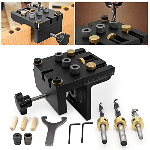 GJCrafts 6/8/10mm Bohrschablone Praktische Dübelhilfe Auf Holz zentriert Doweling Dübel Taschenloch Jig Kit für Holzbearbeitung Schreiner Flächenverbindungen und exakt Dübellöcher GJCrafts 6/8/10mm Bohrschablone Praktische Dübelhilfe Auf Holz zentriert Doweling Dübel Taschenloch Jig Kit für Holzbearbeitung Schreiner Flächenverbindungen und exakt Dübellöcher von GJCrafts