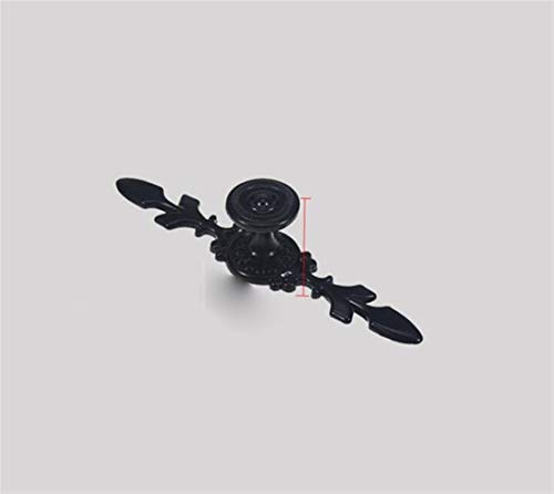 Rustikale Schrankgriffe, Möbelgriff, schwarze Schrankgriffe im amerikanischen modernen Stil, Küchenschrankgriffe aus massiver Aluminiumlegierung, Schubladenknöpfe, Beschläge (Nr. 120)(003 Small) von GJLRZGMY