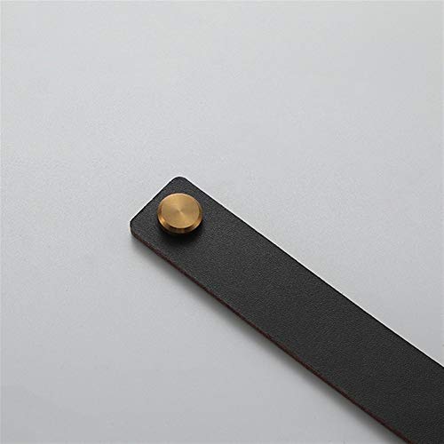 Rustikale Schrankgriffe, Schrankgriff, weiche Lederknöpfe for Kommodenschubladen, Möbelgriffe, Hardware-Ledergriffe, Hardware (Nr. 1253)(Dark Brown Item B,Hole to hole 128 mm) von GJLRZGMY