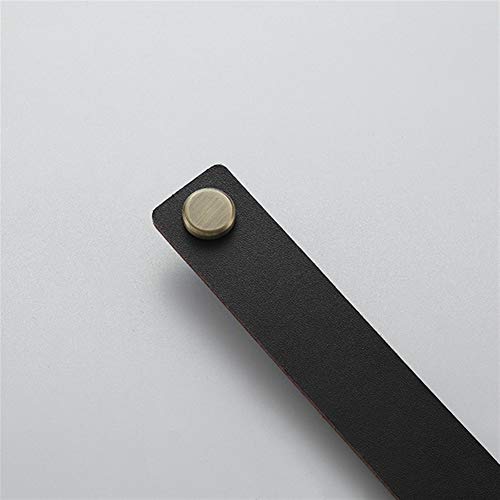 Rustikale Schrankgriffe, Schrankgriff, weiche Lederknöpfe for Kommodenschubladen, Möbelgriffe, Hardware-Ledergriffe, Hardware (Nr. 1253)(Dark Brown Item D,Hole 128 mm) von GJLRZGMY
