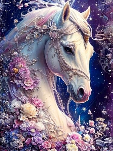 GJSZZO Horse Diamond Painting Kits for Adults, Pferd Diamant Painting Bilder Erwachsene, Diamant Malerei Set mit für Heimwanddekoration 30x40 cm GJSZZO Horse Diamond Painting Kits for Adults, Pferd Diamant Painting Bilder Erwachsene, Diamant Malerei Set mit für Heimwanddekoration 30x40 cm von GJSZZO