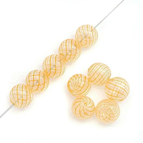 1 Stück 14/16 mm handgefertigte hohle Lampwork-Glasperlen, runder Kugelanhänger für DIY-Windglocken, Schmuckherstellung, Armband, Ohrringzubehör-14,0 mm_~ 1 Stück 14/16 mm handgefertigte hohle Lampwork-Glasperlen, runder Kugelanhänger für DIY-Windglocken, Schmuckherstellung, Armband, Ohrringzubehör-14,0 mm_~ von GJUYTD