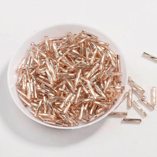 10 g/Packung Silber/Gold Röhrenperle 2 x 9 mm Twist Bugles Glasperlen DIY Armband Halsband Halskette Schmuckherstellung Zubehör-Champagner-2 x 9 mm 150 Stück 10 g/Packung Silber/Gold Röhrenperle 2 x 9 mm Twist Bugles Glasperlen DIY Armband Halsband Halskette Schmuckherstellung Zubehör-Champagner-2 x 9 mm 150 Stück von GJUYTD