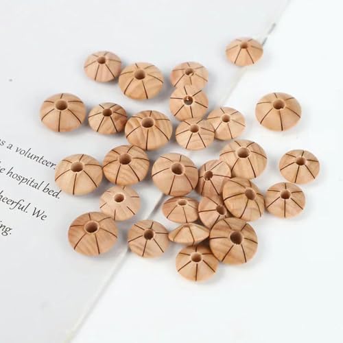 100 Stück Abakus lose Holzperlen DIY Zubehör Abstandsperlen für Schmuck-Naturholz-12mm 100 Stück Abakus lose Holzperlen DIY Zubehör Abstandsperlen für Schmuck-Naturholz-12mm von GJUYTD