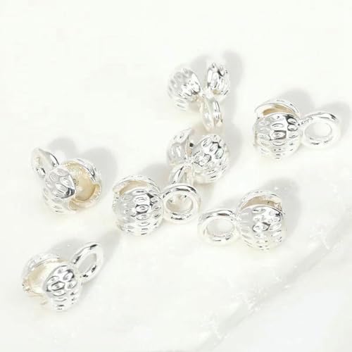 14K/18K vergoldete Messing-Crimp-Endkappen, Streifen-Endkappen, mit Schlaufen-Crimp-Endperlen, für DIY-Schmuckherstellung, Zubehörteile-versilbert_a-10 Stück 14K/18K vergoldete Messing-Crimp-Endkappen, Streifen-Endkappen, mit Schlaufen-Crimp-Endperlen, für DIY-Schmuckherstellung, Zubehörteile-versilbert_a-10 Stück von GJUYTD