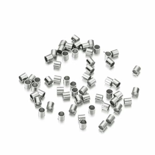 150–500 Stück 1,5 2,0 2,5 mm Goldkupferrohr-Quetschperlen Stopper-Abstandshalterperlen zur Schmuckherstellung Zubehör Halskette-Rhodium-2,5 mm 150–500 Stück 1,5 2,0 2,5 mm Goldkupferrohr-Quetschperlen Stopper-Abstandshalterperlen zur Schmuckherstellung Zubehör Halskette-Rhodium-2,5 mm von GJUYTD
