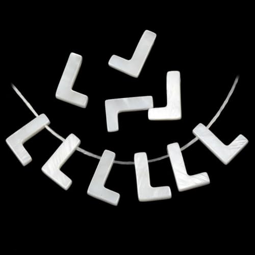 2/5/10 Stück natürliche weiße Buchstaben-Muschelperlen Perlmutt lose Perlen Halskette Armband Charms Zubehör für die Schmuckherstellung-L-5 Stück 2/5/10 Stück natürliche weiße Buchstaben-Muschelperlen Perlmutt lose Perlen Halskette Armband Charms Zubehör für die Schmuckherstellung-L-5 Stück von GJUYTD