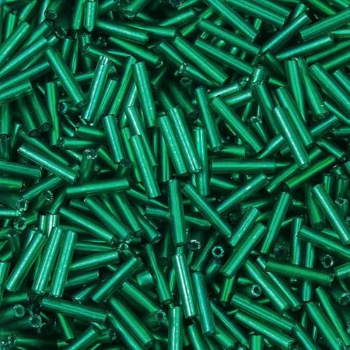 2 mm Charm-Reisperlen aus tschechischem Glas, zylindrische Röhre, Signalhorn-Abstandshalter, Rocailles-Perlen zur Schmuckherstellung, DIY-Ohrring-Halsketten-Zubehör, grün, ca. 10 g, 140 Stück 2 mm Charm-Reisperlen aus tschechischem Glas, zylindrische Röhre, Signalhorn-Abstandshalter, Rocailles-Perlen zur Schmuckherstellung, DIY-Ohrring-Halsketten-Zubehör, grün, ca. 10 g, 140 Stück von GJUYTD