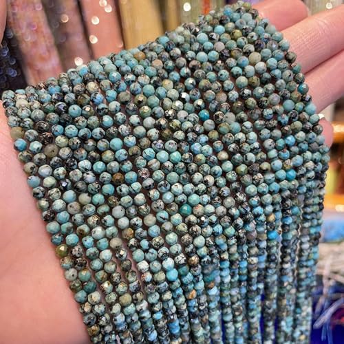 2 mm Naturstein-Amethyst-Tigerauge-Lapislazuli-Perlen mit leuchtenden Perlen, Schmuckherstellung, DIY-Halsketten-Armband-Schmuck – Afrikanisches Türkis – 2 mm 2 mm Naturstein-Amethyst-Tigerauge-Lapislazuli-Perlen mit leuchtenden Perlen, Schmuckherstellung, DIY-Halsketten-Armband-Schmuck – Afrikanisches Türkis – 2 mm von GJUYTD