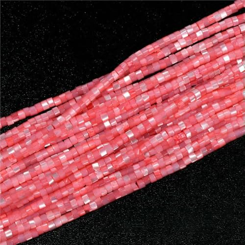 2 x 4,0 mm natürliche Muschelperlen, mehrfarbige Rondellperlen, gefärbte Perlmuttmuschel, lose Abstandsperlen zur Schmuckherstellung, 11, Abstandshalter 3 x 2 mm, ca. 18–20 cm 2 x 4,0 mm natürliche Muschelperlen, mehrfarbige Rondellperlen, gefärbte Perlmuttmuschel, lose Abstandsperlen zur Schmuckherstellung, 11, Abstandshalter 3 x 2 mm, ca. 18–20 cm von GJUYTD