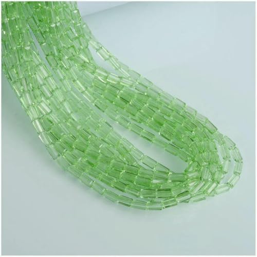 2 x 4,0 mm österreichische quaderförmige Kristallperlen, transparent, quadratisch, facettiertes Glas, lose Abstandsperlen zur Schmuckherstellung, Halsketten, Armbänder, SJCF001-2 von GJUYTD