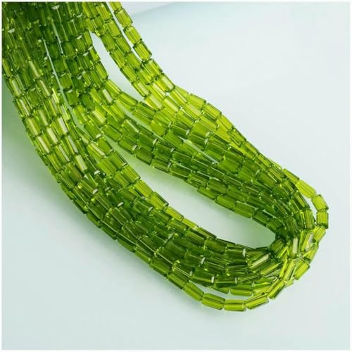 2 x 4,0 mm österreichische quaderförmige Kristallperlen, transparent, quadratisch, facettiertes Glas, lose Abstandsperlen zur Schmuckherstellung, Halsketten, Armbänder, SJCF001-2 von GJUYTD