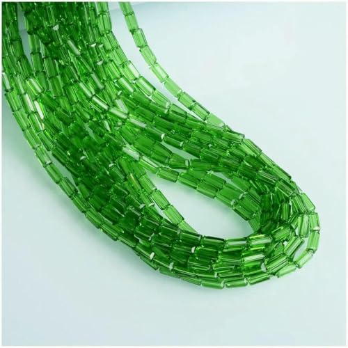 2 x 4,0 mm österreichische quaderförmige Kristallperlen, transparent, quadratisch, facettiertes Glas, lose Abstandsperlen zur Schmuckherstellung, Halsketten, Armbänder, SJCF001-2 von GJUYTD
