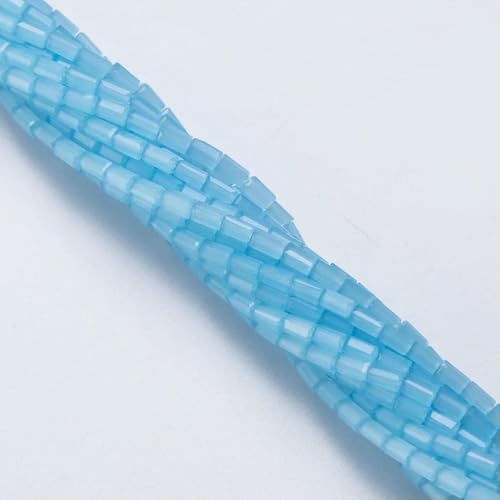 2 x 4,0 mm österreichische quaderförmige Kristallperlen, transparent, quadratisch, facettiertes Glas, lose Abstandsperlen zur Schmuckherstellung, Halsketten, Armbänder, SJCF001-4 von GJUYTD
