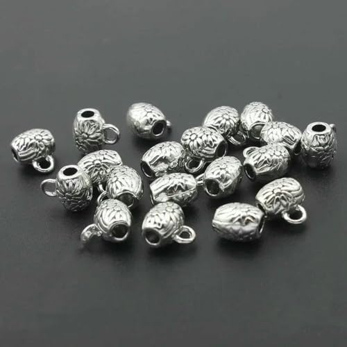 20 Stück Tibetsilber Verschluss Öse Spacer Perlen Aufhänger Charm für DIY Europäisches Armband Halskette Schmuckherstellung Zubehör-SP969 20 Stück Tibetsilber Verschluss Öse Spacer Perlen Aufhänger Charm für DIY Europäisches Armband Halskette Schmuckherstellung Zubehör-SP969 von GJUYTD