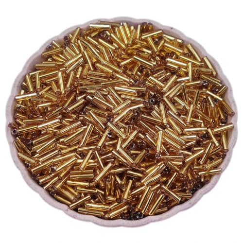 200 Stück 2 x 7 mm Glasröhren-Lose Perlen Basteln DIY Schmuckherstellung Bunte Halskette Armband-Hellbraun 200 Stück 2 x 7 mm Glasröhren-Lose Perlen Basteln DIY Schmuckherstellung Bunte Halskette Armband-Hellbraun von GJUYTD