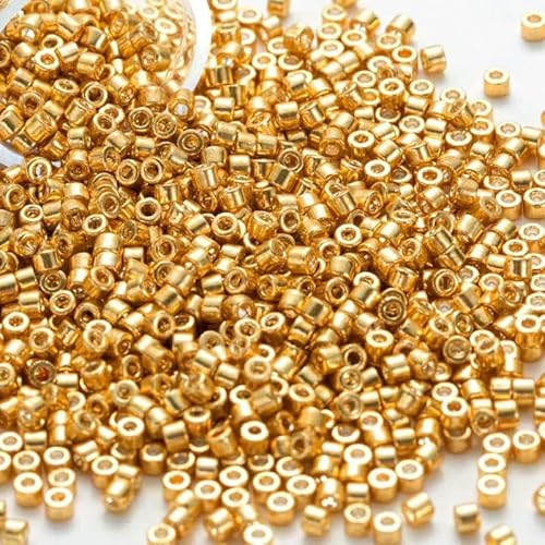 2000 Stück 11/0 1,3 x 1,6 mm generische Glasperlen in Metallic-Farbe, gleichmäßige lose Abstandsperlen für die Schmuckherstellung, DIY-Nähen, 27 – 1,6 mm, 10 g, 2000 Stück 2000 Stück 11/0 1,3 x 1,6 mm generische Glasperlen in Metallic-Farbe, gleichmäßige lose Abstandsperlen für die Schmuckherstellung, DIY-Nähen, 27 – 1,6 mm, 10 g, 2000 Stück von GJUYTD