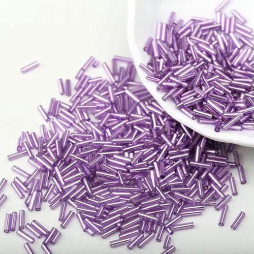 400 teile/los 2x6mm Österreich Kristall Lange Rohr Perlen Gefüttert Bugle Tschechische Glas Seed Spacer Perlen Für Schmuck Machen DIY-171 400 teile/los 2x6mm Österreich Kristall Lange Rohr Perlen Gefüttert Bugle Tschechische Glas Seed Spacer Perlen Für Schmuck Machen DIY-171 von GJUYTD