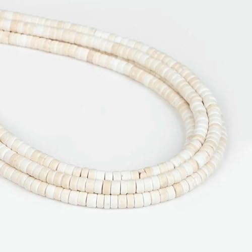 Bunte natürliche Süßwasser-Muschelperlen, Rondelle-Abstandshalter, gefärbte Perlmutt-Muschelperlen, lose Perlen zur Schmuckherstellung, 19,1–91,4 cm, Weiß Bunte natürliche Süßwasser-Muschelperlen, Rondelle-Abstandshalter, gefärbte Perlmutt-Muschelperlen, lose Perlen zur Schmuckherstellung, 19,1–91,4 cm, Weiß von GJUYTD