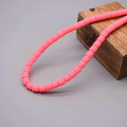 Farbige Fassperlen, DIY-Schmuckzubehör, Polymer-Ton, Röhren-Abstandshalter, Perle für die Schmuckherstellung, DIY, handgefertigtes Armbandzubehör, 20–6 mm, 60 Stück von GJUYTD