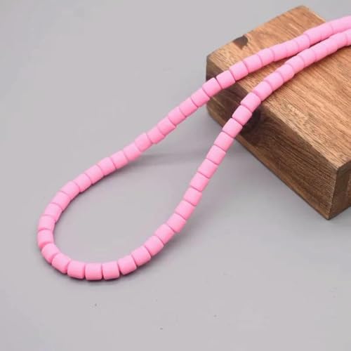 Farbige Fassperlen, DIY-Schmuckzubehör, Polymer-Ton, Röhren-Abstandshalter, Perle für die Schmuckherstellung, DIY-Handgemachtes Armbandzubehör, 11–6 mm, 60 Stück von GJUYTD