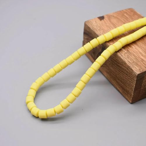 Farbige Fassperlen, DIY-Schmuckzubehör, Polymer-Ton, Röhren-Abstandshalter, Perle für die Schmuckherstellung, DIY-Handwerksarmband-Zubehör, 18–6 mm, 60 Stück von GJUYTD