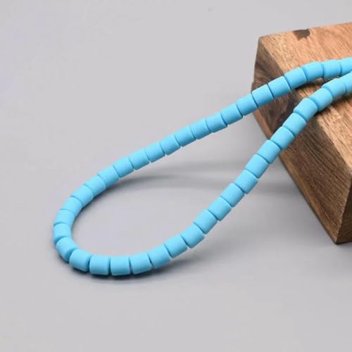 Farbige Fassperlen, DIY-Schmuckzubehör, Polymer-Ton, Röhren-Abstandshalter, Perle für die Schmuckherstellung, DIY-Handwerksarmband-Zubehör, 32–6 mm, 60 Stück von GJUYTD