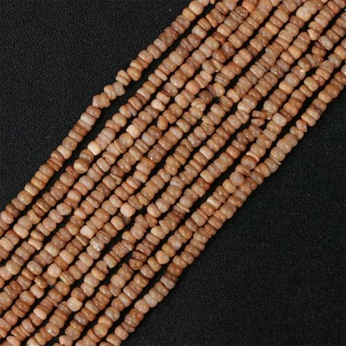 Kleine Perlmutt-Muschel-Rocailles-Perlen, 1–4,0 mm, unregelmäßige natürliche Muschelsplitter-Perlen zur Schmuckherstellung, Armband, DIY-Halskette, 13 Kaffeebraun, ca. 38,1 cm von GJUYTD
