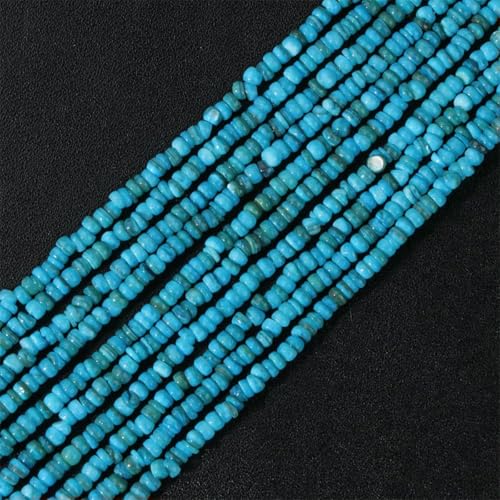 Kleine Perlmutt-Muschel-Rocailles-Perlen, 1–4,0 mm, unregelmäßige natürliche Muschelsplitter-Perlen zur Schmuckherstellung, Armband, DIY-Halskette, 4 Blau, ca. 7,5 Zoll von GJUYTD