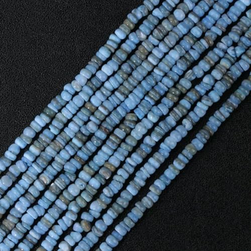 Kleine Perlmutt-Muschel-Rocailles-Perlen, 1–4,0 mm, unregelmäßige natürliche Muschelsplitter-Perlen zur Schmuckherstellung, Armband, DIY-Halskette, 5 Blau, ca. 7,5 Zoll von GJUYTD