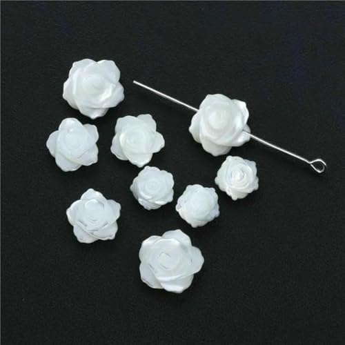 Muschel-Anhänger, natürlich geschnitzt, Perlmutt, Blumen-Muschel, Anhänger, Perlen für DIY-Halsketten, Schmuckherstellung, 20 Stück, zwei Seiten, rosa, 5 Stück Muschel-Anhänger, natürlich geschnitzt, Perlmutt, Blumen-Muschel, Anhänger, Perlen für DIY-Halsketten, Schmuckherstellung, 20 Stück, zwei Seiten, rosa, 5 Stück von GJUYTD