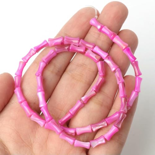 Natürliche Süßwasser-Muschelperlen, Perlmutt, Gelenkform, lose Perlen für die Herstellung von DIY-Schmuck, Armbänder, 4 x 7 mm, Fuchsia, 4 x 7 mm, ca. 55 Stück Natürliche Süßwasser-Muschelperlen, Perlmutt, Gelenkform, lose Perlen für die Herstellung von DIY-Schmuck, Armbänder, 4 x 7 mm, Fuchsia, 4 x 7 mm, ca. 55 Stück von GJUYTD
