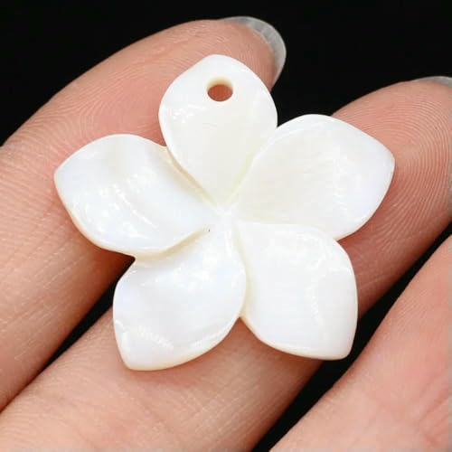 Neuer Anhänger aus natürlichen Muschelperlen, Blatt/Blume/Flügel, Perlmutt-Muschelanhänger für DIY-Ohrringe, Halsketten, Schmuckherstellung, 5 Stück, 25 x 25 mm Neuer Anhänger aus natürlichen Muschelperlen, Blatt/Blume/Flügel, Perlmutt-Muschelanhänger für DIY-Ohrringe, Halsketten, Schmuckherstellung, 5 Stück, 25 x 25 mm von GJUYTD