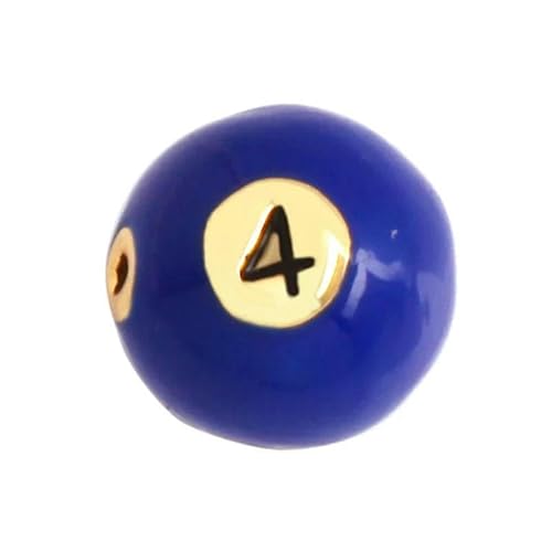 Neueste Billardwürfel, Kamera, Geldbörse, Lippe, Zirkon, bunte Emaille-Perle, 18 Karat Gold, Messing, Armbandkomponenten, Zubehör, Zubehör, M72-M722674-Blau von GJUYTD