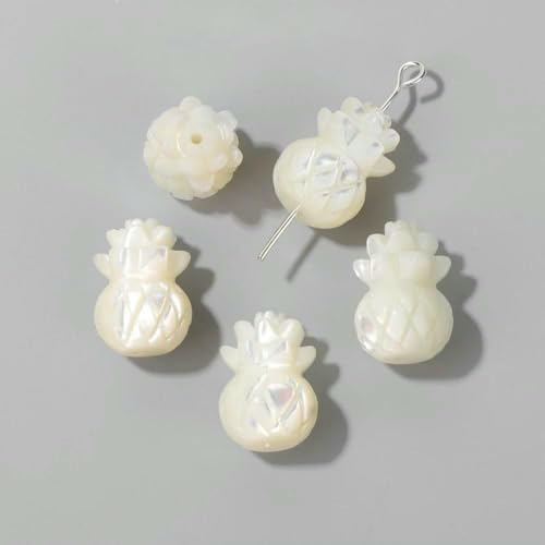 Niedliche weiße Perlmutt-Muschel-Anhänger, natürliche Tulpen, Blumen, Tauben, Muscheln für Jungen und Mädchen, zur Schmuckherstellung, Armband, Halskette, DIY, Nr. 3, Ananas, 1 Stück Niedliche weiße Perlmutt-Muschel-Anhänger, natürliche Tulpen, Blumen, Tauben, Muscheln für Jungen und Mädchen, zur Schmuckherstellung, Armband, Halskette, DIY, Nr. 3, Ananas, 1 Stück von GJUYTD