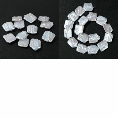 Perlen, unregelmäßige Süßwasserperlen, passend für DIY-Schmuckherstellung, Halskette, Armband, Ohrringe, Zubehör, Stil 20, eine Schnur von GJUYTD