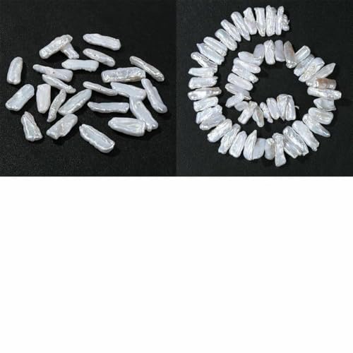 Perlen, unregelmäßige Süßwasserperlen, passend für DIY-Schmuckherstellung, Halskette, Armband, Ohrringe, Zubehör, Stil 22, eine Schnur Perlen, unregelmäßige Süßwasserperlen, passend für DIY-Schmuckherstellung, Halskette, Armband, Ohrringe, Zubehör, Stil 22, eine Schnur von GJUYTD