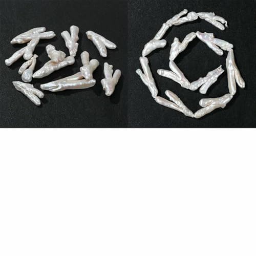 Perlen, unregelmäßige Süßwasserperlen, passend für die Herstellung von Halsketten, Armbändern und Ohrringen zum Selbermachen, Stil 26, 5 Stück Perlen, unregelmäßige Süßwasserperlen, passend für die Herstellung von Halsketten, Armbändern und Ohrringen zum Selbermachen, Stil 26, 5 Stück von GJUYTD