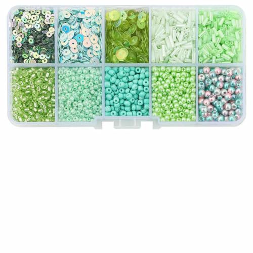 Tschechische Kristallglas-Rocailles-Pailletten-Set, Charms, Alphabet-Perlen, Box für die Schmuckherstellung, DIY-Armbänder, Ringe, Ohrringe, Taschen, Schuhe, Set, 1 Set Tschechische Kristallglas-Rocailles-Pailletten-Set, Charms, Alphabet-Perlen, Box für die Schmuckherstellung, DIY-Armbänder, Ringe, Ohrringe, Taschen, Schuhe, Set, 1 Set von GJUYTD