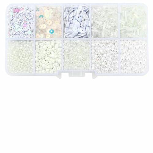 Tschechische Kristallglas-Rocailles-Pailletten-Set, Charms, Alphabet-Perlen, Box für die Schmuckherstellung, DIY-Armbänder, Ringe, Ohrringe, Taschen, Schuhe, Set-1set_c von GJUYTD