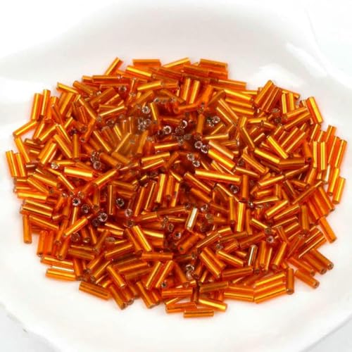 Tube LINED Glas Tschechische Rocailles Spacer Perlen für Schmuck handgefertigt DIY 17 Farben 2x6mm 300pcs-1 Tube LINED Glas Tschechische Rocailles Spacer Perlen für Schmuck handgefertigt DIY 17 Farben 2x6mm 300pcs-1 von GJUYTD