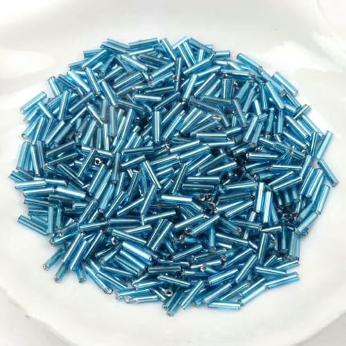 Tube LINED Glas Tschechische Rocailles Spacer Perlen für Schmuck handgefertigt DIY 17 Farben 2x6mm 300pcs-11 Tube LINED Glas Tschechische Rocailles Spacer Perlen für Schmuck handgefertigt DIY 17 Farben 2x6mm 300pcs-11 von GJUYTD