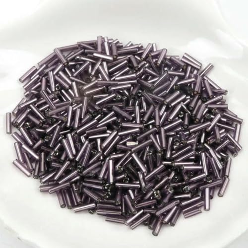 Tube LINED Glas Tschechische Rocailles Spacer Perlen für Schmuck handgefertigt DIY 17 Farben 2x6mm 300pcs-13 Tube LINED Glas Tschechische Rocailles Spacer Perlen für Schmuck handgefertigt DIY 17 Farben 2x6mm 300pcs-13 von GJUYTD