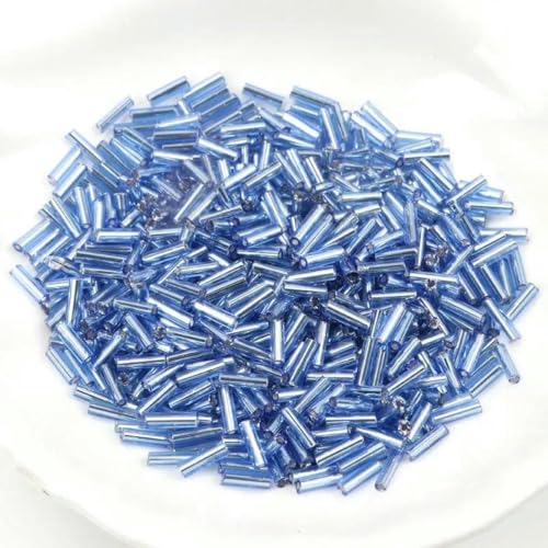 Tube LINED Glas Tschechische Rocailles Spacer Perlen für Schmuck handgefertigt DIY 17 Farben 2x6mm 300pcs-15 Tube LINED Glas Tschechische Rocailles Spacer Perlen für Schmuck handgefertigt DIY 17 Farben 2x6mm 300pcs-15 von GJUYTD