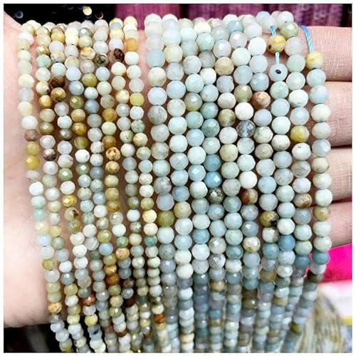 mm Natursteinperlen aus Amethyst, Tigerauge, Lapislazuli, eingelegt mit leuchtenden Perlen, Schmuckherstellung zum Selbermachen von Halsketten und Armbändern – 2 mm von GJUYTD
