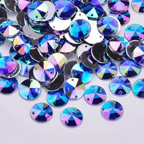 1000 Stück 10 mm Strass-Applikation zum Aufnähen in Kristall-AB, rund, flache Rückseite, Acryl-Edelsteine zum Nähen von Strasssteinen für Kleiderbasteln, Dunkelblau AB 1000 Stück 10 mm Strass-Applikation zum Aufnähen in Kristall-AB, rund, flache Rückseite, Acryl-Edelsteine zum Nähen von Strasssteinen für Kleiderbasteln, Dunkelblau AB von GJUYTI