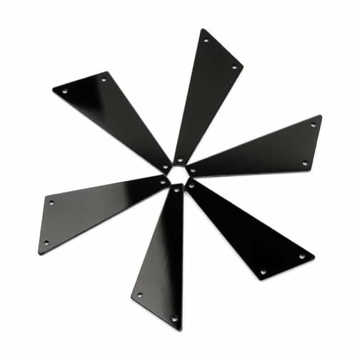 30 Stück Acryl-Strasssteine mit flacher Rückseite, Nähkristalle, Acrylspiegel, DIY, schwarze Steine zum Aufnähen von Strass für Kleiderornamente, 18 x 50 mm, 30 Stück von GJUYTI