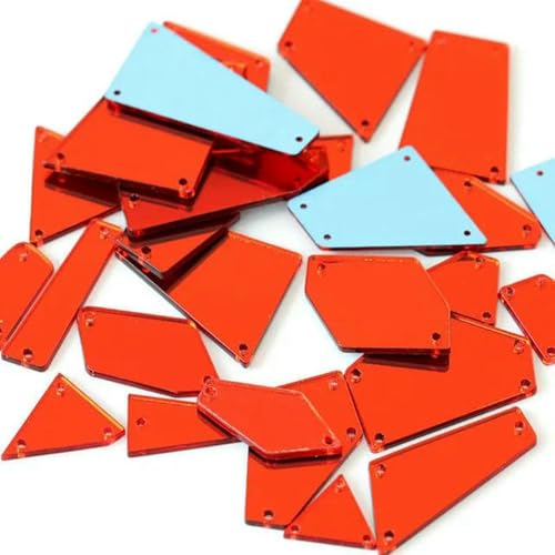 30 Stück gemischte Größen, klare Kristalle, Nähspiegel-Strass-Applikation, flache Rückseite, Acryl-Strass zum Aufnähen, Stein für Kleidung, Handarbeiten, Siam-Mix, 100 Stück 30 Stück gemischte Größen, klare Kristalle, Nähspiegel-Strass-Applikation, flache Rückseite, Acryl-Strass zum Aufnähen, Stein für Kleidung, Handarbeiten, Siam-Mix, 100 Stück von GJUYTI